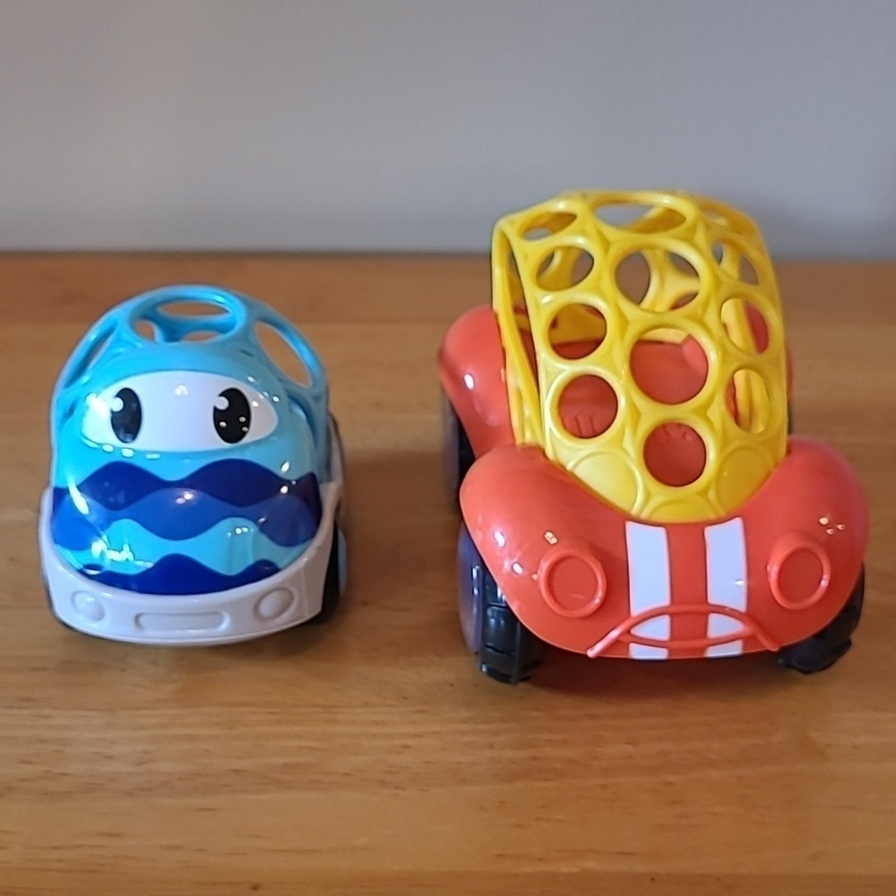OBALL Easy Grasp Go Gripper & Rattle and Roll Sports Race Car, Set of 2 Cars - Picture 2 of 16